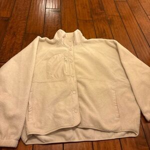 GILLY HICKS BUTTONED FLEECE COAT